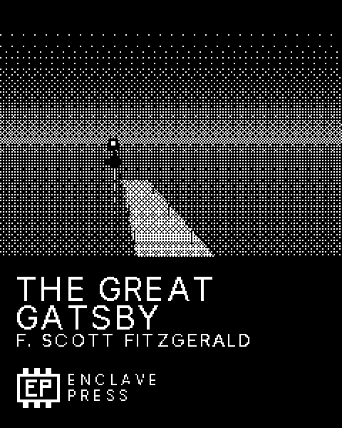 The Great Gatsby, its cover, on the screen of a Ledger Flex